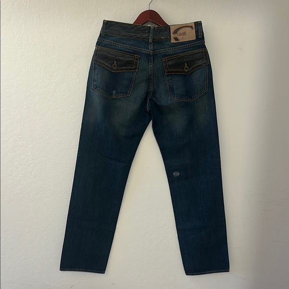 Just Cavalli Blue Straight Jeans Classic Style - Picture 2 of 7